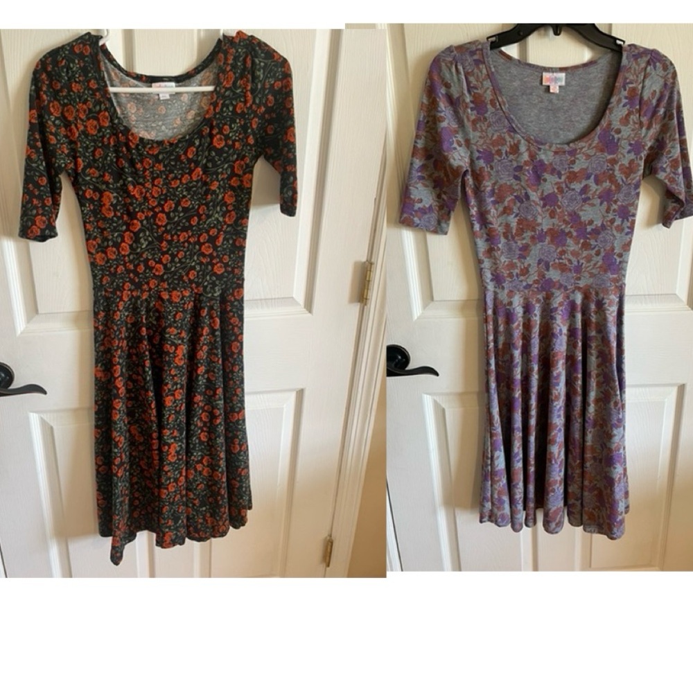 Set of 2 Nicole Lularoe Dresses XS